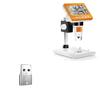 BoxWave Adapter Compatible with Elikliv Veno Coin Microscope (4.3 in) - USB-A to C PortChanger (5-Pack), Type-C OTG Convert Charging Data Adapter - Metallic Silver view 1