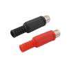 10Pcs Plastic R/;CA Male pl;/UG R/;CA Female Socket Welding Head Lotus Adapter R/;CA A-dio Video Wire Cable Connector(Black Female) view 4