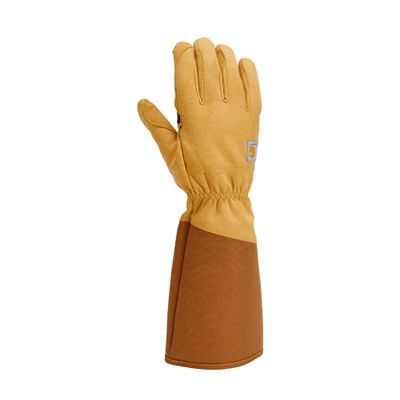 Carhartt Men's Extended Gauntlet Glove, Barley/Brown, Medium