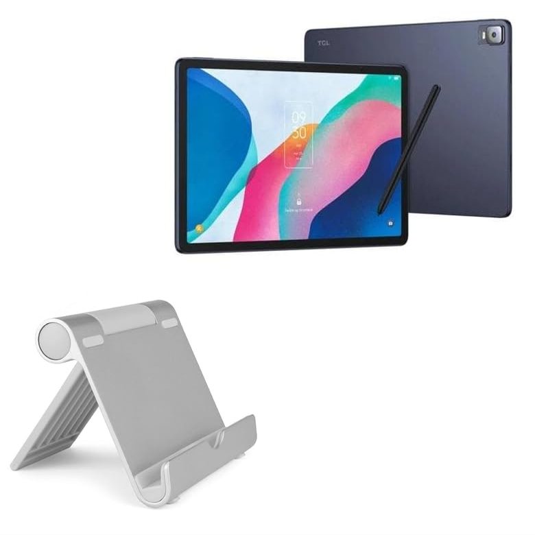 BoxWave Stand and Mount Compatible with TCL NxtPaper 12 Pro - VersaView Aluminum Stand, Portable, Multi Angle Viewing Sturdy