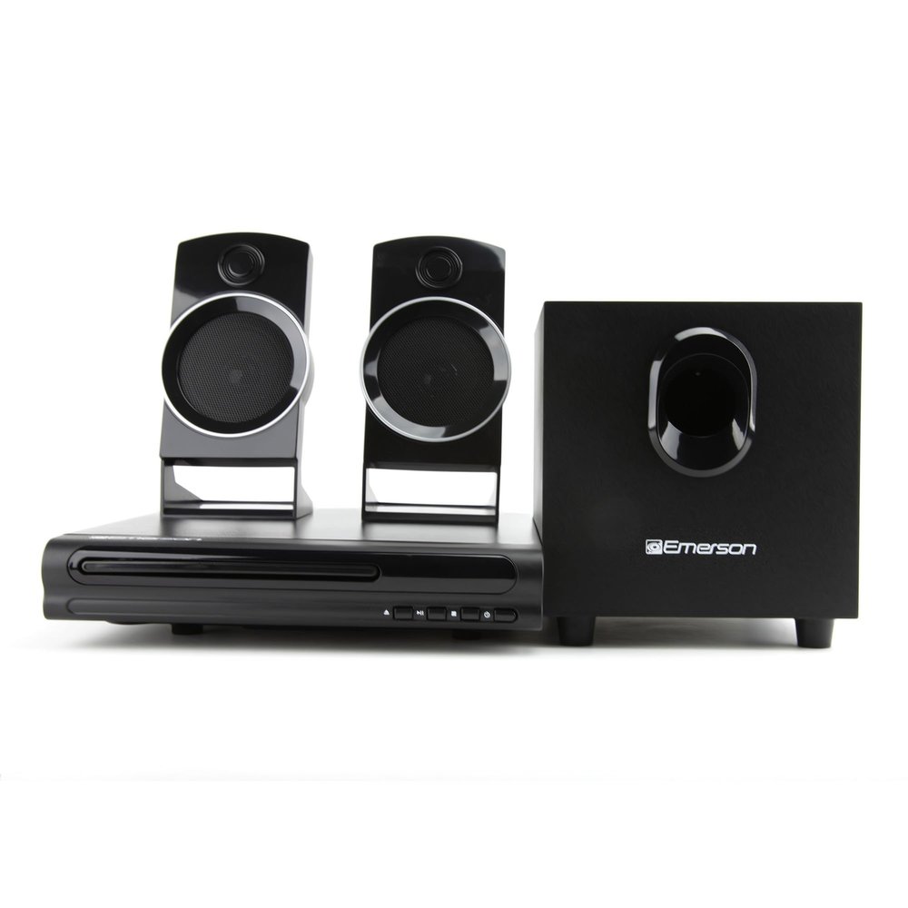 Emerson ED-8050 2.1 Channel Home Theater DVD Player and Surround Sound System with Subwoofer, HDMI Output, USB Playback, and Dual Speakers  Ideal for Immersive Movie and Music Experience