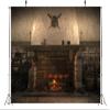 BELECO 9x6ft Fabric Medieval Castle Kitchen Backdrop Old Kitchen Interior with Fireplace Roast Chicken Fantasy Ancient Tavern Background for Party Decorations Photo Booth Shoot Studio Props view 4