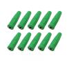 10Pcs Insulated 4mm Banana Female Socket Jack Terminal Electrical Wire Solder Connector Fit Compatible 4mm Banana pl;/UG Cable Connectors(Green 10Pcs) view 1