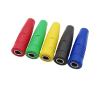 10Pcs Insulated 4mm Banana Female Socket Jack Terminal Electrical Wire Solder Connector Fit Compatible 4mm Banana pl;/UG Cable Connectors(Green 10Pcs) view 2