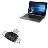 BoxWave Smart Gadget Compatible with 6 Goodlife623 GPD P2 Max 2022 Portable Laptop - AllReader SD Card Reader, microSD Card Reader SD Compact USB - Jet Black view 1
