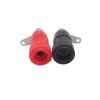 4mm Banana Socket Mount Binding Post Nut Banana Female Jack Terminal Block Connector Nickel Plated Fit Compatible 4mm Banana pl;/UG Red&Black(5Pair) view 3