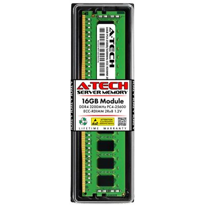 A-Tech 16GB RAM Replacement for IBM-Lenovo 02JG337 | DDR4 3200MHz PC4-25600 RDIMM 2Rx8 1.2V ECC Registered 288-Pin DIMM Server Memory Module (02JG337-ATC)