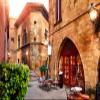 BELECO 5x3ft Fabric Vintage Spain Street Cafe Restaurant Backdrop Traditional Spanish Village Museum Narrow Street Old Town with Medieval Brick Buildings Background Europe Travel Photo Studio Props view 3