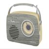 Emerson EAS-3002 Portable Bluetooth Retro Radio with AM/FM Tuner, Gray view 1
