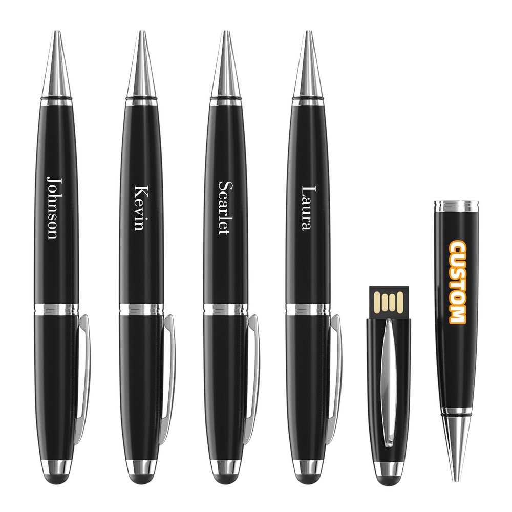Bilious Custom Personalized USB Pen Flash Drive 5Pack 4GB/8GB/16GB/32GB/64GB/128GB/256GB, USB 2.0 Thumb Drive, Waterproof Memory Stick Small Size USB Drive Gift