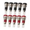 10Pcs 4mm Banana Female Socket Jack Panel Mount Binding Post Connector Fit Compatible 4mm Banana pl;/UG Red Black(Black 10Pcs) view 2