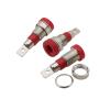 10Pcs 4mm Banana Female Socket Jack Panel Mount Binding Post Connector Fit Compatible 4mm Banana pl;/UG Red Black(Black 10Pcs) view 4