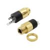 5Pcs Cylindrical PJ-392 3.5mm Female Jack Stereo Connector PJ392 3Legs 3.5 mm Headphone A-dio Socket pl;/UG with Nut Connectors(Silver 5Pcs) view 3