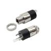 5Pcs Cylindrical PJ-392 3.5mm Female Jack Stereo Connector PJ392 3Legs 3.5 mm Headphone A-dio Socket pl;/UG with Nut Connectors(Silver 5Pcs) view 4