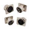 10Pcs XLR Connector 3 Pin Panel Mount XLR Male pl;/UG Female Jack A-dio Soldering Connectors Alloy Shell(10Pcs Female) view 1