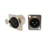 10Pcs XLR Connector 3 Pin Panel Mount XLR Male pl;/UG Female Jack A-dio Soldering Connectors Alloy Shell(10Pcs Female) view 4