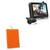BoxWave Case Compatible with Atovanka Bike Mirror Camera (Y610) - Velvet Pouch, Soft Velour Fabric Bag Sleeve with Drawstring - Bold Orange view 1