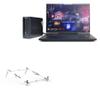 BoxWave Stand and Mount Compatible with CyberPowerPC Tracer VII Gaming - Pocket Aluminum Stand 3-in-1, Portable Multi Angle Viewing Riser - Metallic Silver view 1