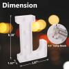 LED Light Up Letters, 26 Alphabet Marquee Letter Lights Sign - Letter L view 2