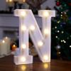 LED Light Up Letters, 26 Alphabet Marquee Letter Lights Sign - Letter N view 1