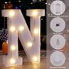 LED Light Up Letters, 26 Alphabet Marquee Letter Lights Sign - Letter N view 3