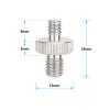 CAMVATE M8 Male to 1/4"-20 Male Stainless Steel Screw Adapter (5-Pack) - 3451 view 2