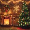 10x8ft Farmhouse Christmas Backdrop for Photography Xmas Wreath and Xmas Tree with Red Xmas Ball on Brown Background for Party Decoration Pictures Supplies Banner Portraits Photo Booth Shoot Props view 4