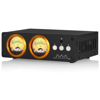 Douk Audio L3 RCA Audio Switch 1 in 3 Out & 3 in 1 Out, 3 Channel Switcher Selector Box with Remote Control & VU Meter & Bypass for PC, Amplifier, Speaker