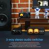 Douk Audio L3 RCA Audio Switch 1 in 3 Out & 3 in 1 Out, 3 Channel Switcher Selector Box with Remote Control & VU Meter & Bypass for PC, Amplifier, Speaker view 3