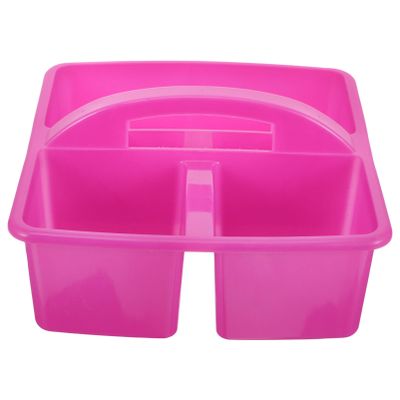 Cabilock Cleaning Tool Organizer Basket Lightweight Compartment Storage Box for Home Office Kitchen Bathroom Versatile Desktop Sundries Holder Handle for Cleaning Supplies