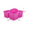 Cabilock Cleaning Tool Organizer Basket Lightweight Compartment Storage Box for Home Office Kitchen Bathroom Versatile Desktop Sundries Holder Handle for Cleaning Supplies view 3