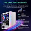 Skytech Gaming Shiva Gaming PC, Intel i7 12700F 2.1 GHz, RTX 4060, 1TB NVME, 16GB DDR4 RAM 3200, 600W Gold PSU Wi-Fi, Win 11 Home, RGB-Keyboard and RGB-Mouse Included view 2