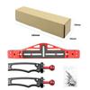 NovelGoal DSLR Diving Dual Handheld Tray Bracket Handle Grip Rig with 1/4" Screw Base for Hero 13 Action Cameras Underwater Light Photo Mount (Red) view 2