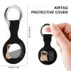 Funny Pugs Dogs Soft Silicone Case for AirTag Holder Protective Cover with Keychain Key Ring Accessories view 1