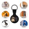 Funny Pugs Dogs Soft Silicone Case for AirTag Holder Protective Cover with Keychain Key Ring Accessories view 2