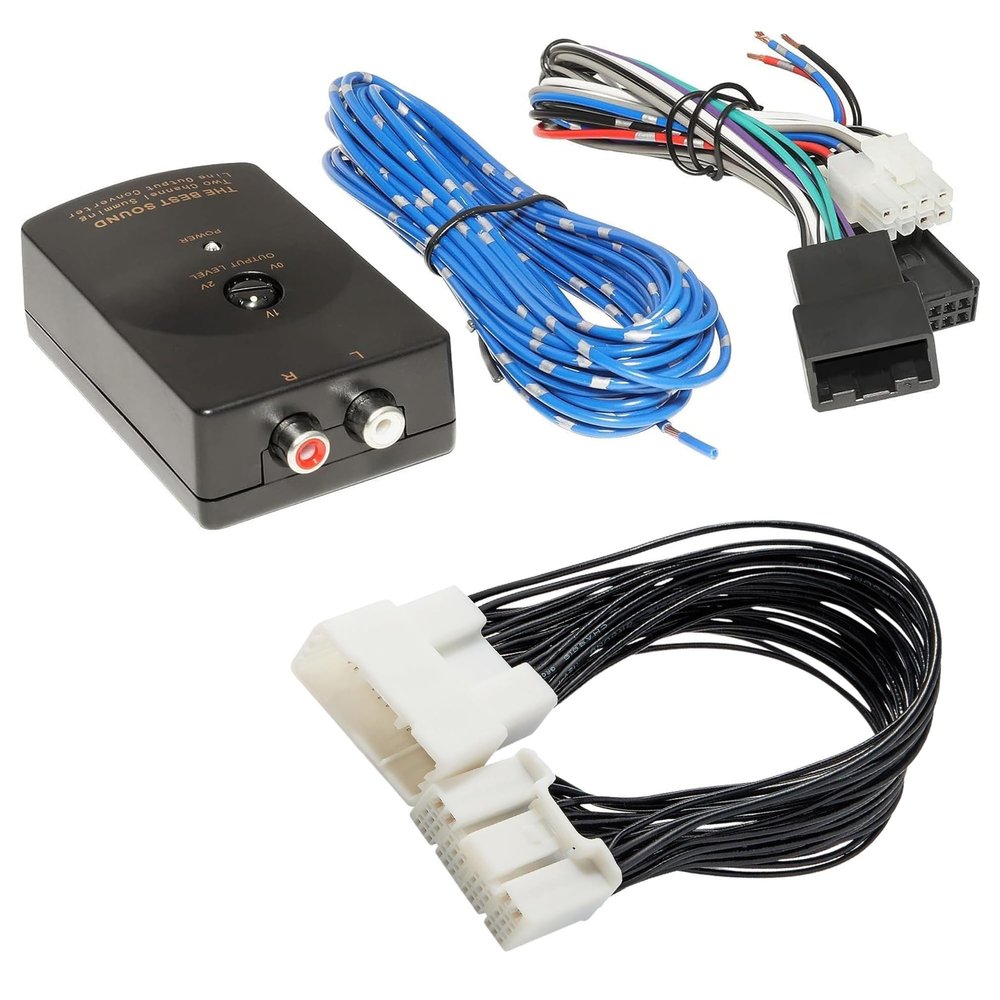 NuIth Add an Amplifier Subwoofer Adapter Interface to Factory OEM Car Radio + 28 Pin Head Unit Wiring Harness AdapterSelect for Select Toyota Vehicles