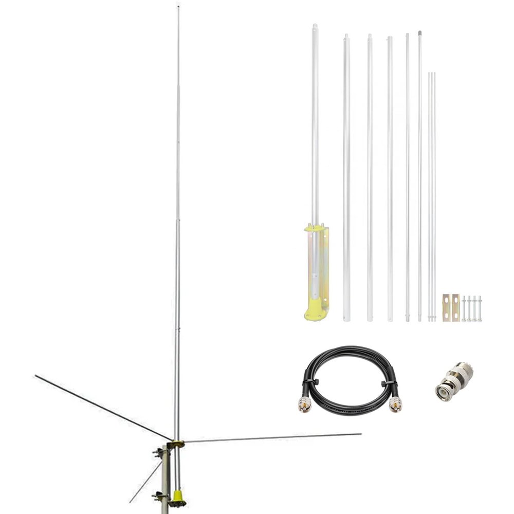 CB Radio Base Antennas Omnidirectional 27MHz CB Antenna Kit with 10meter Cable PL-259 BNC Mount Accessories Support Uniden Bearcat Cobra Radioddity Stryker Texas Mobile CB Ham Radio