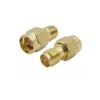 1Pcs SMA Connector Male Female RP-SMA pl;/UG Jack R/F Coax Adapter Connector Straight Right Angle T-Type Splitter Gold-Plated Brass(D 1Pcs) view 1