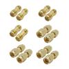 1Pcs SMA Connector Male Female RP-SMA pl;/UG Jack R/F Coax Adapter Connector Straight Right Angle T-Type Splitter Gold-Plated Brass(D 1Pcs) view 4