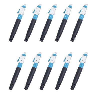fyboptwu 10pcs LC 9/125 Fiber Optic Singlemode Fast Connector