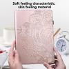 VODEFOX Case for Samsung Galaxy Tab A11 + Plus/A9 + Plus 5G 11 Inch 2025/2023, PU Leather Multi-Angle Smart Stand Pocket Tablet Cover with Card Slots - Golden view 3