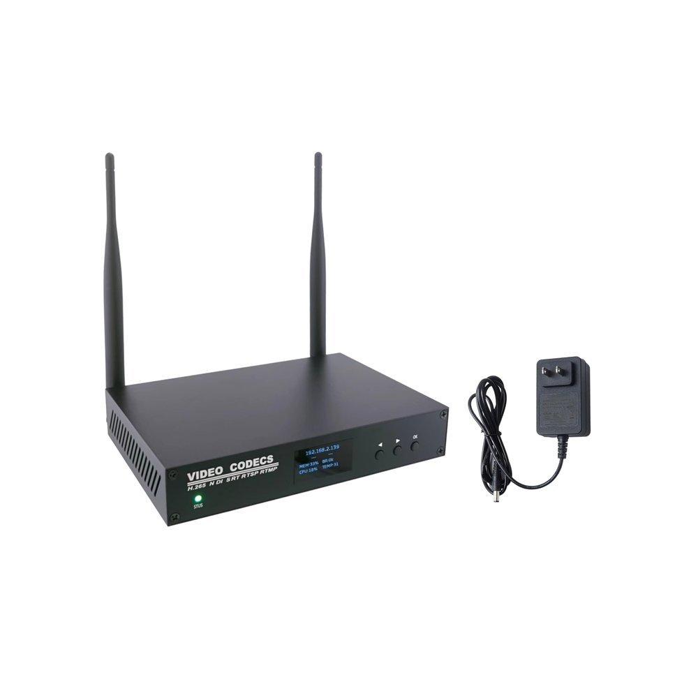 WayPonDEV ENCSH V2 SDI 4K Encoder, 1080P Video Decoder Built-in 3G-SDI up to 1080P60, Support SRT,NDI,RTSP,RTMP, with WiFi 6 Gigabit Ethernet for Live Broadcast YouTube Facebook