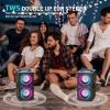 TPyesss Bluetooth Speakers, 80W(Peak) Wireless TWS Portable Bluetooth Speaker, Beat-Driven Lights, 100dB Loud Stereo Speaker with BassUp, Speakers with Subwoofer for Outdoor, Party, Camping view 3