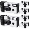 Treela 6 Pack of Disposable Camera for Wedding Bulk Bachelorette Single Use Flash 35mm Camera for Birthday Concert Travel Anniversary Party Supply Favor Vacation Gift(White, Simple) view 1