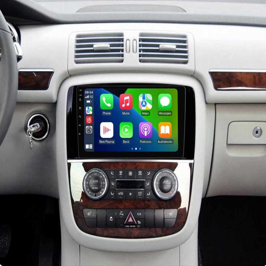 Car Radio Stereo for Mercedes Benz W251 R280 R300 R320 R350 R63 2005-2017, Android 12 Head Unit Touch Screen Built in Apple Carplay Andriod Auto DSP IPS Bluetooth GPS Navigation (8-Core 4+64GB)