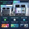 8 Core 32G ROM Upgrade Android 13 Car Radio for Toyota Corolla 2009-2013: 9" 1280 * 800 Touchscreen Stereo with Wireless Carplay Android Auto 1080P Backup Camera 5G WiFi Bluetooth DSP GPS SWC view 2