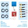 Maswell 6 Combo 5G 2X2 MIMO WIFI7 4X4 MIMO 700-6000MHz 6 in 1 Antenna Cellular 5G 4G LTE Screw and Adhesive Mount omnidirectional Bluetooth Wimax Zigbee Antenna SMA Male RP SMA Plug Not for Boosting view 4