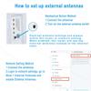 Maswell 4 Combo 5G 2X2 MIMO Plus WIFI7 2X2 MIMO 700-6000MHz Antenna Cellular 5G 4G LTE Screw and Adhesive Mount omnidirectional Bluetooth Wimax Zigbee Antenna SMA Male RP SMA Plug Not for Boosting view 2