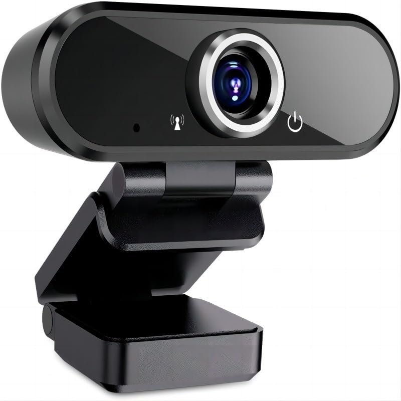 ASMEIR 1080P HD mini Webcam with Microphone, USB Port Support for Laptop Desktop Computers, Suitable for Real-time Video conferencing