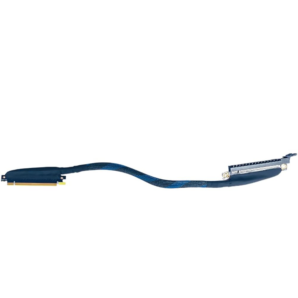 JMT PCIE 4.0 X16 Extension Cable 32GBS GEN4 Braided Mesh Harness Riser for AI Server Graphics Card Bendable GPU Adapter (30cm,16AB4 Right to Left)